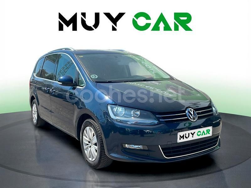 Azul Usado 2015 VW Sharan Advance Monovolumen | 18.490 € (Buen precio) - Imagen 1/4