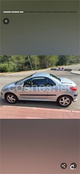 Azul Usado 2002 Peugeot 206 Descapotable | 3200 € (Precio justo) - Imagen 1/4