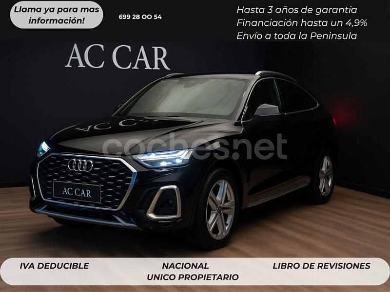 Negro Usado 2022 Audi Q5 Sportback S-Line SUV | 37.500 € (Super precio) - Imagen 1/4