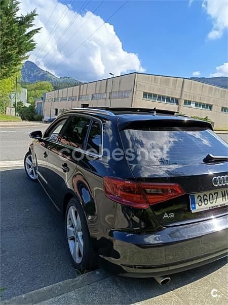 Negro Usado 2013 Audi A3 Sportback Ambiente Berlina | 11.500 € (Un poco caro) - Imagen 1/4