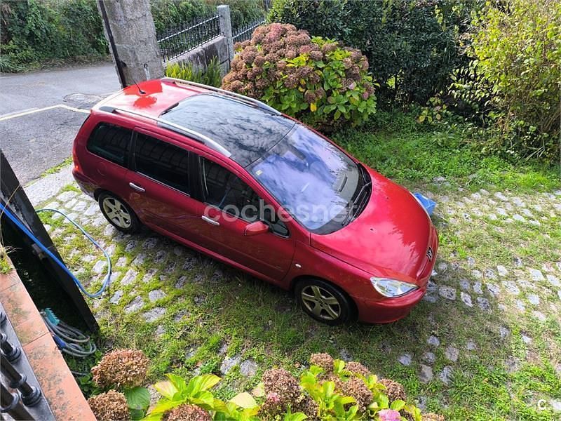 Usado Peugeot 307 110 CV (80 kW) 2005 Granate Familiar