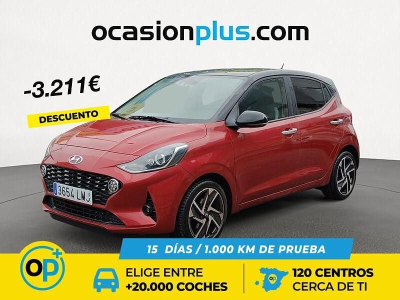 Rojo Usado 2021 Hyundai i10 Utilitario | 12.700 € (Precio justo) - Imagen 1/4