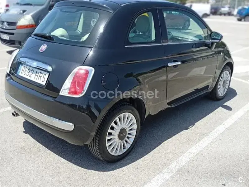 Usado Fiat 500 Lounge 69 CV (50 kW) 2013 Negro Berlina