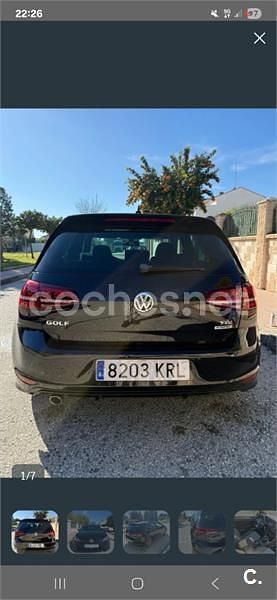 Usado VW Golf VII 110 CV (80 kW) 2015 Negro Berlina