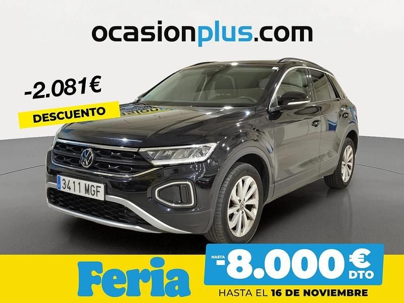 Negro Usado 2023 VW T-Roc Life SUV | 22.900 € (Precio justo) - Imagen 1/4