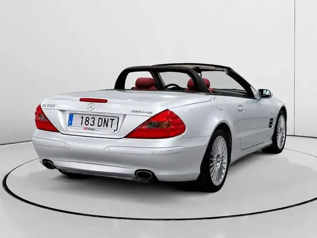 Usado Mercedes SL500 306 CV (225 kW) 2005 Gris Descapotable