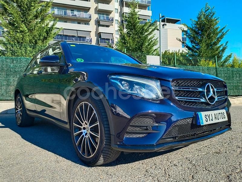 Usado Mercedes GLC250 AMG line 211 CV (155 kW) 2018 Azul SUV