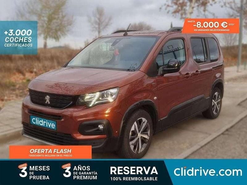 Usado Peugeot Rifter GT-line 131 CV (96 kW) 2019 Marrón Monovolumen