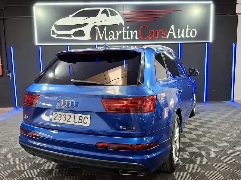 Usado Audi Q7 S-Line 272 CV (200 kW) 2017 Azul SUV
