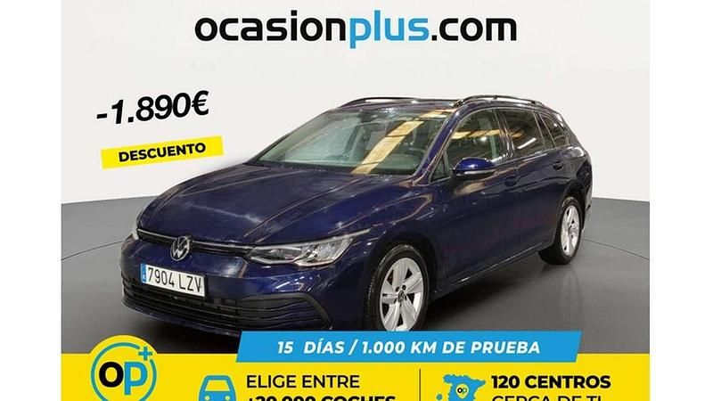 Usado VW Golf VIII Life 116 CV (85 kW) 2021 Azul Familiar