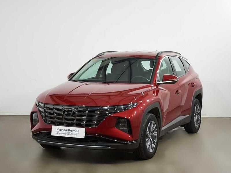 Sunset red Usado 2020 Hyundai Tucson SUV | 26.990 € (Precio justo) - Imagen 1/4