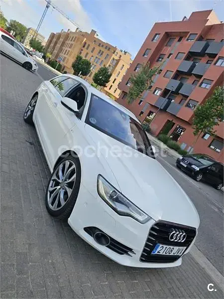 Usado Audi A6 S-Line 204 CV (150 kW) 2013 Blanco Familiar