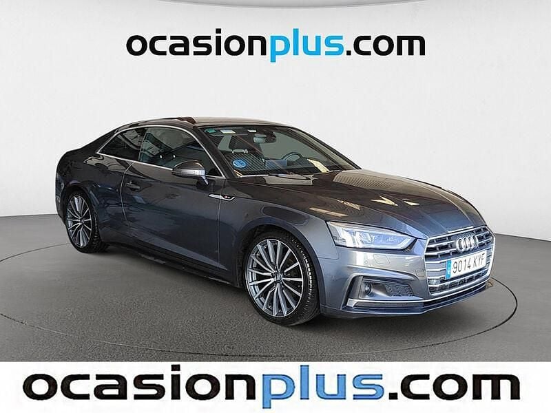Usado Audi A5 S-Line 190 CV (139 kW) 2019 Gris Coupe