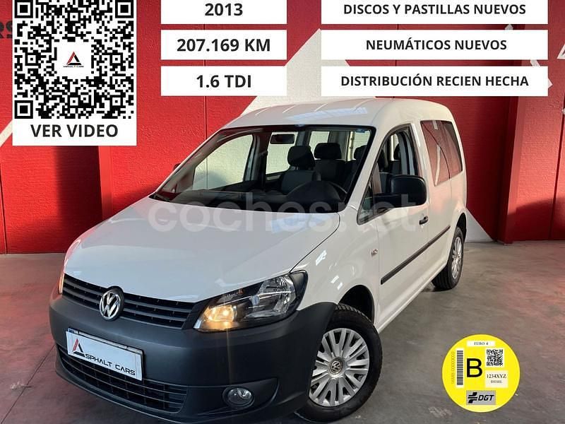 Blanco Usado 2013 VW Caddy Trendline Monovolumen | 10.500 € (Precio justo) - Imagen 1/4