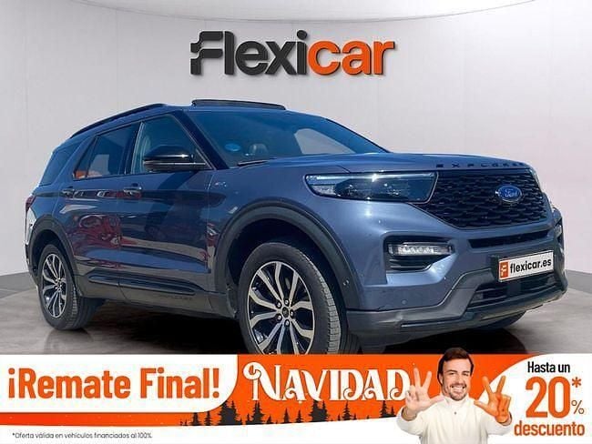 Azul Usado 2021 Ford Explorer ST-Line SUV | 41.990 € (Precio justo) - Imagen 1/4