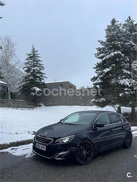 Usado Peugeot 308 Allure 125 CV (91 kW) 2014 Azul Berlina