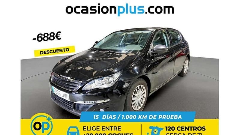 Negro Usado 2016 Peugeot 308 Access Utilitario | 8602 € (Precio justo) - Imagen 1/4