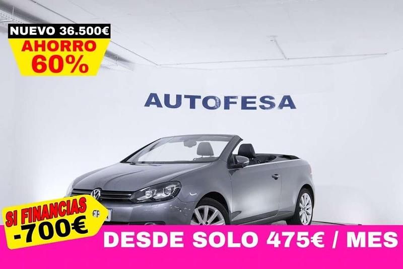 Gris Usado 2014 VW Golf Cabriolet Descapotable | 14.750 € (Super precio) - Imagen 1/4