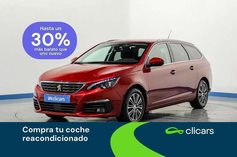Rojo Usado 2021 Peugeot 308 Allure Familiar | 13.590 € (Precio justo) - Imagen 1/4