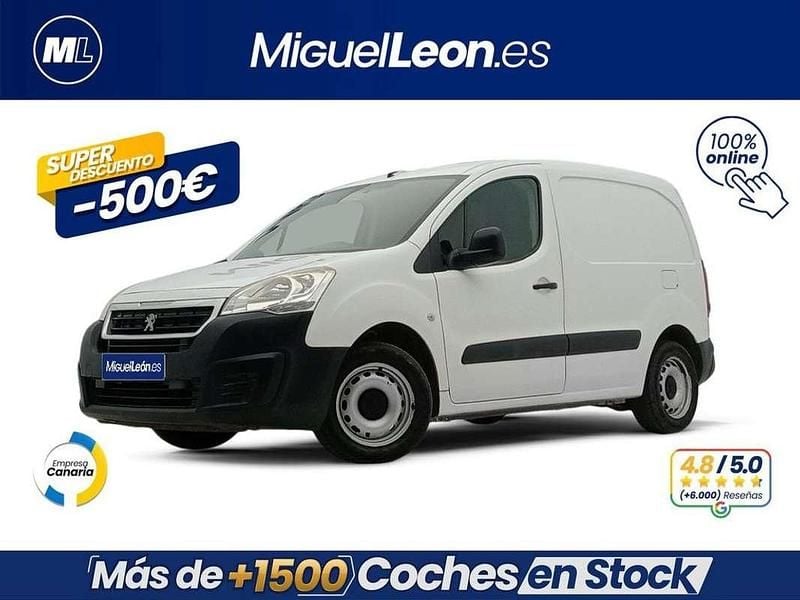 Blanco Usado 2017 Peugeot Partner Van | 8485 € (Precio justo) - Imagen 1/3