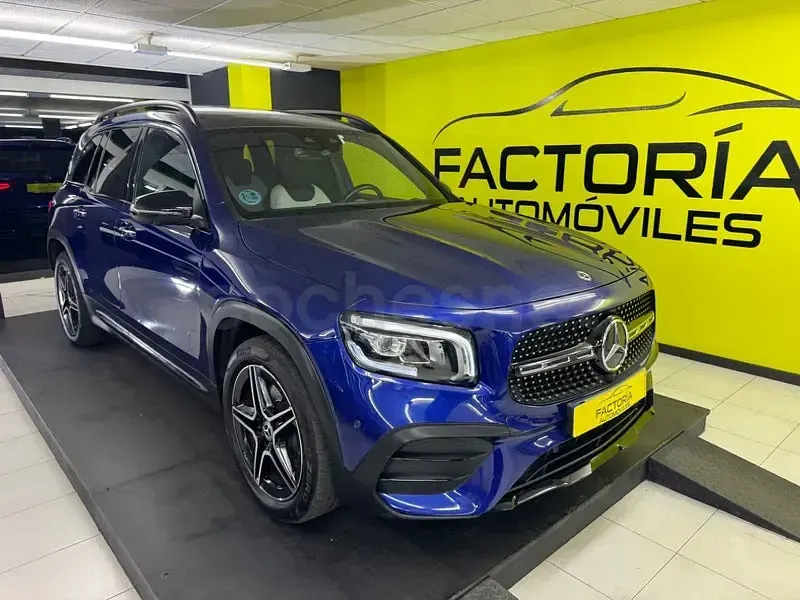 Usado Mercedes GLB200 150 CV (110 kW) 2021 Azul SUV