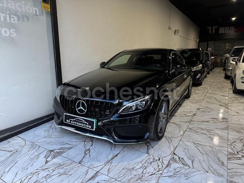 Negro Usado 2016 Mercedes C220 AMG line Coupe | 27.990 € (Un poco caro) - Imagen 1/4
