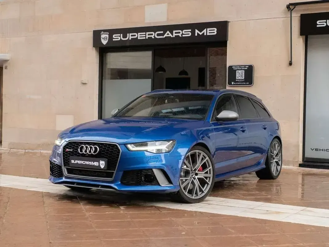 Usado Audi RS6 Performance 605 CV (444 kW) 2017 Azul Familiar
