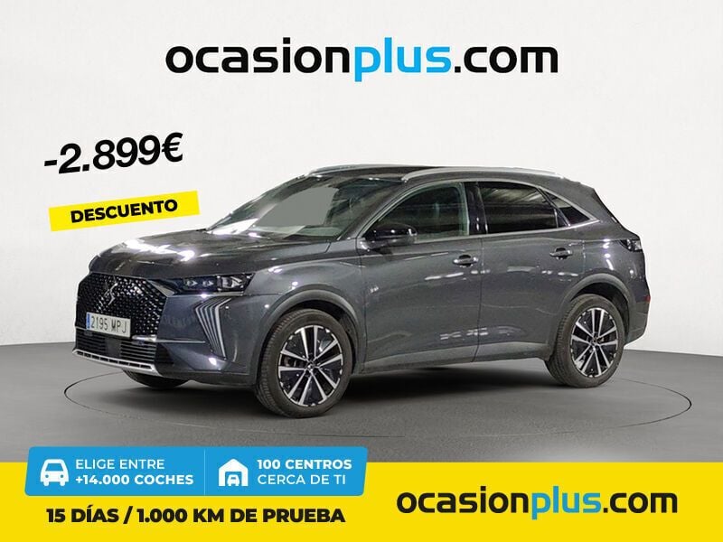 Gris Usado 2024 DS Automobiles DS7 Crossback Rivoli SUV | 29.990 € (Precio justo) - Imagen 1/4