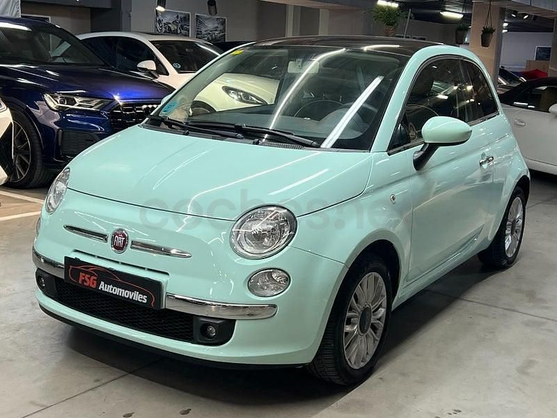 Usado Fiat 500 Lounge 69 CV (50 kW) 2014 Azul Berlina