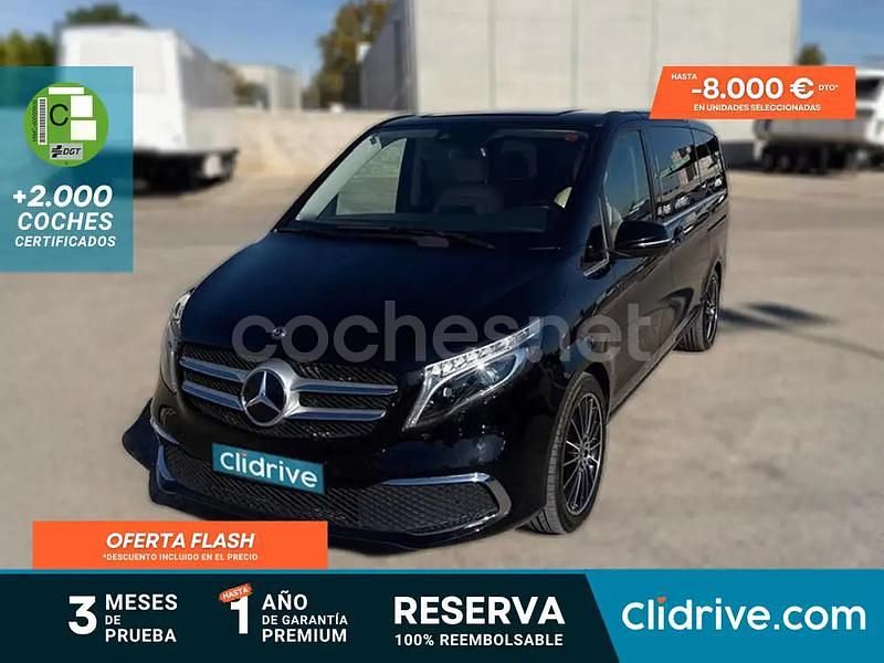 Negro Usado 2021 Mercedes V220 Avantgarde Monovolumen | 49.290 € (Un poco caro) - Imagen 1/3