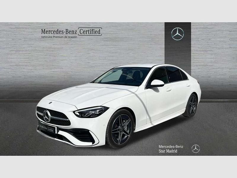 Blanco Usado 2022 Mercedes C220 Berlina | 39.595 € (Un poco caro) - Imagen 1/4