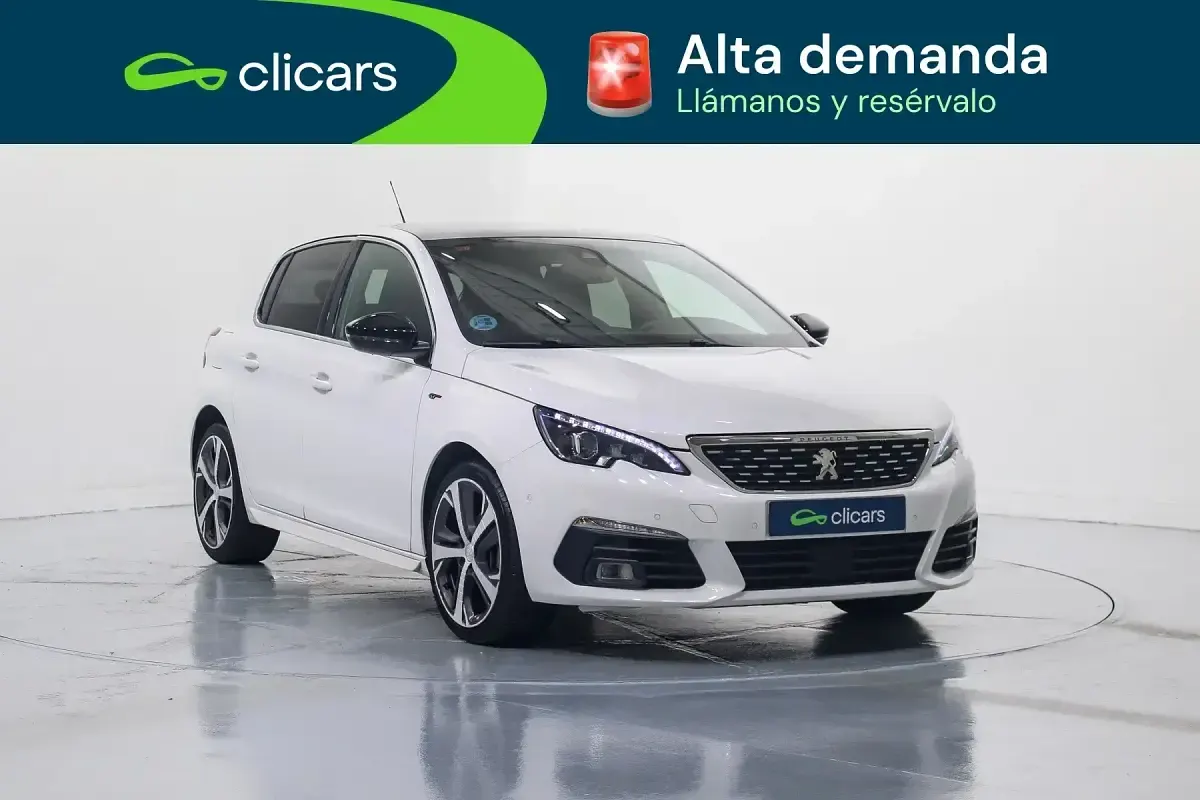 Usado Peugeot 308 GT 130 CV (95 kW) 2021 Blanco Berlina
