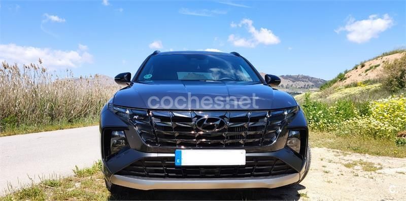 Gris / plata Usado 2023 Hyundai Tucson N Line SUV | 27.995 € (Caro) - Imagen 1/4