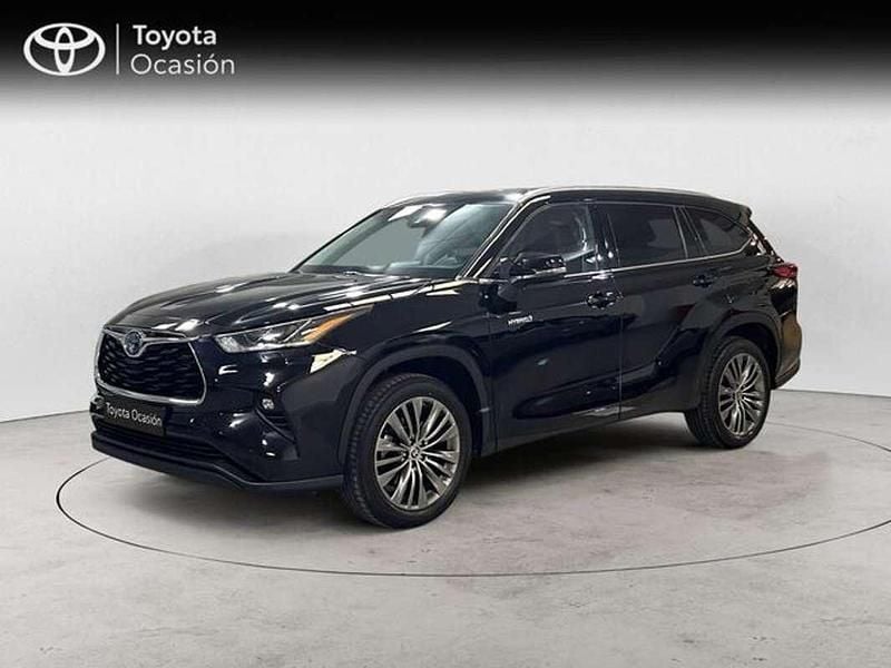 Negro Usado 2021 Toyota Highlander Advance SUV | 41.500 € - Imagen 1/4