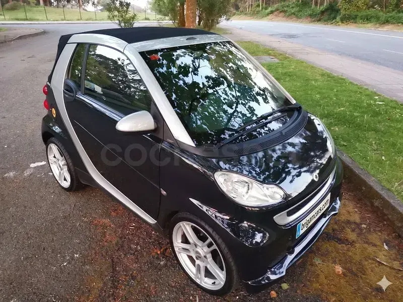 Usado Smart ForTwo Cabrio Passion 71 CV (52 kW) 2010 Negro Descapotable
