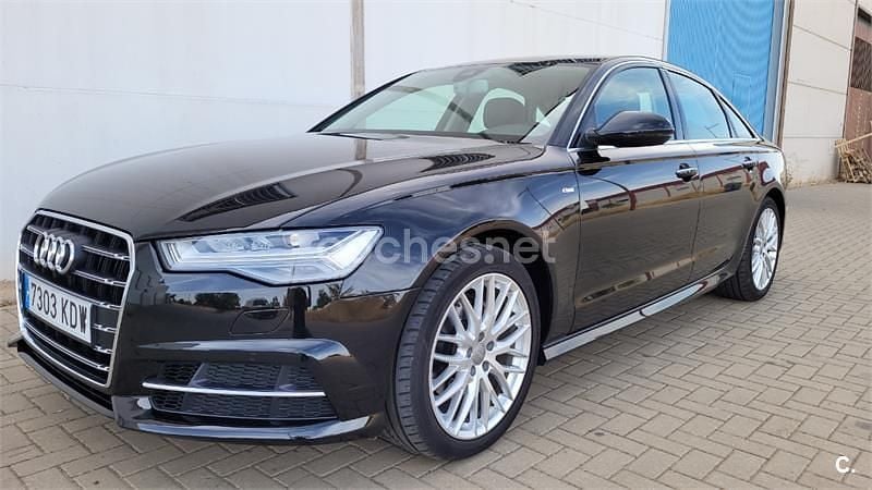 Usado Audi A6 S-Line 190 CV (139 kW) 2017 Negro Berlina
