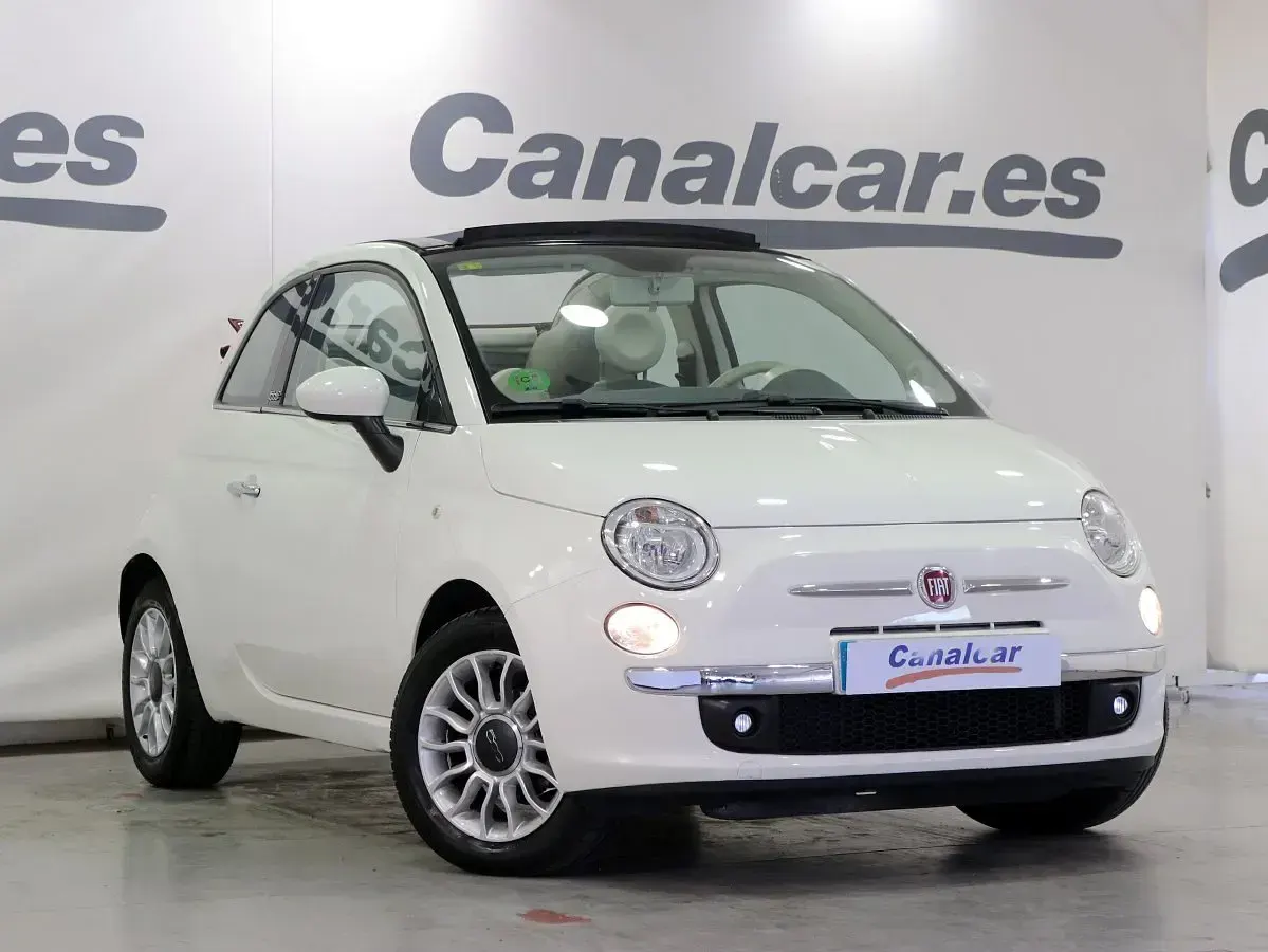Usado Fiat 500C Lounge 69 CV (50 kW) 2013 Blanco Descapotable