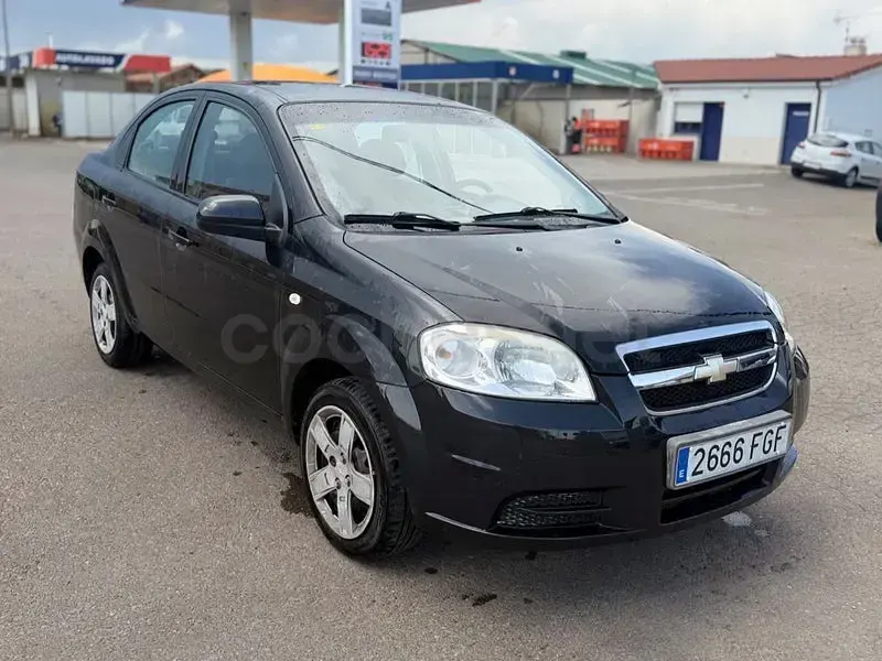 Usado Chevrolet Aveo LT 94 CV (69 kW) 2007 Negro Berlina