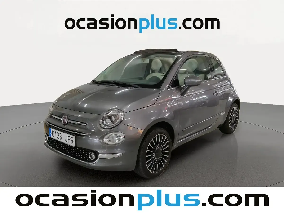 Usado Fiat 500C Lounge 69 CV (50 kW) 2016 Gris Descapotable