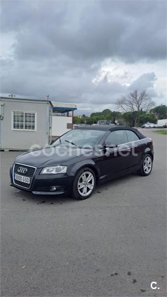 Negro Usado 2009 Audi A3 Cabriolet Ambition Descapotable | 7700 € (Precio justo) - Imagen 1/4