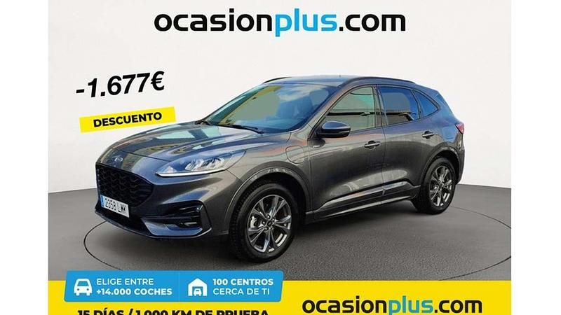 Gris Usado 2022 Ford Kuga ST-Line SUV | 16.355 € (Super precio) - Imagen 1/4