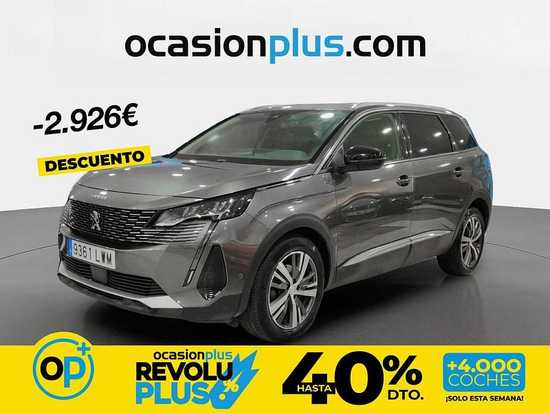 Usado Peugeot 5008 Allure 130 CV (95 kW) 2022 Gris SUV