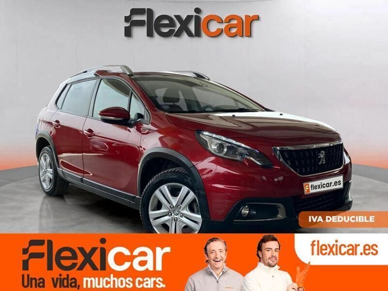 Rojo Usado 2019 Peugeot 2008 Signature Sky SUV | 12.990 € (Precio justo) - Imagen 1/4
