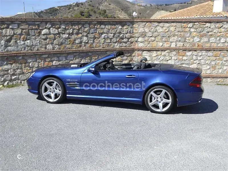 Usado Mercedes SL55 AMG AMG 500 CV (367 kW) 2004 Azul Descapotable