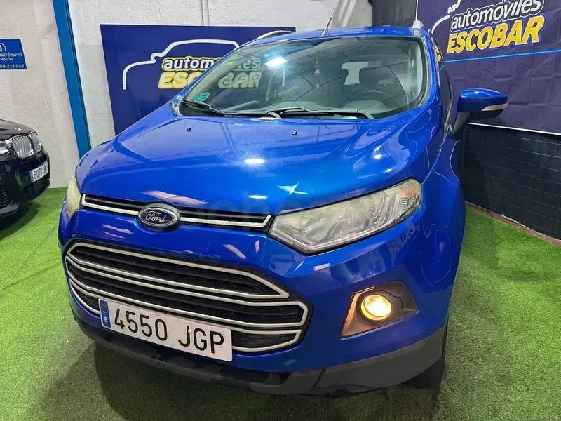Usado Ford Ecosport Trend 125 CV (91 kW) 2015 Azul SUV