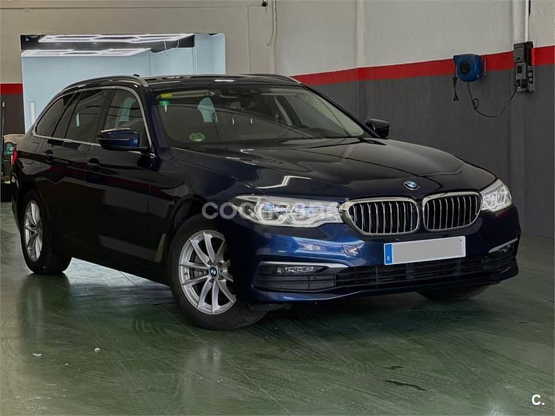 Azul Usado 2019 BMW 520 Familiar | 26.199 € (Precio justo) - Imagen 1/4