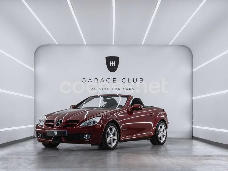 Granate Usado 2008 Mercedes SLK200 Descapotable | 16.499 € (Precio justo) - Imagen 1/4