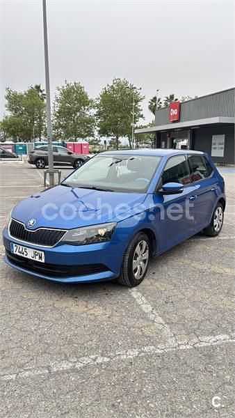 Brugt Skoda Fabia Ambition 60 HK (44 kW) 2016 Blå Sedan