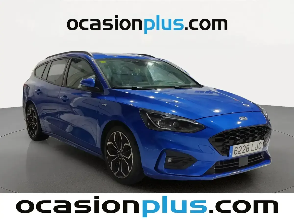 Usado Ford Focus ST-Line 125 CV (91 kW) 2020 Azul Familiar