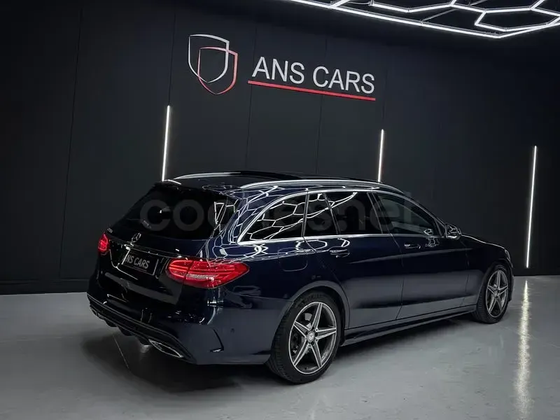 Usado Mercedes C220 AMG 170 CV (125 kW) 2016 Azul Familiar